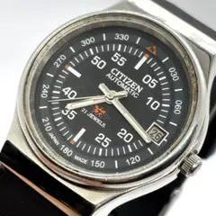 【美品/希少】シチズン オートマティック 腕時計 デイト 21石 メンズ