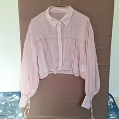 INGNI イング　シアー　カーディガン　ピンク　リボン　春服　夏服