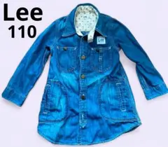 Lee.デニム.ワンピース.デニムブルー.長袖.デニムワンピース②