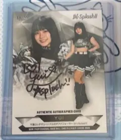 2026BBMチアリーダー 直筆サインカード M☆Splash!! YUI