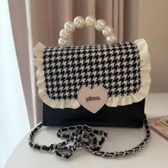 千鳥柄ハートフリルミニウォレット ピウム 値下げ中 - メルカリ