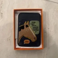 エルメス 馬刺繍 ネイビー カードケース - メルカリ