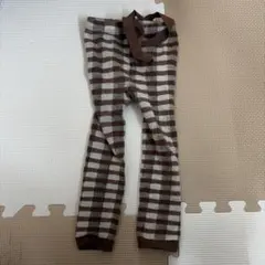 ギンガムチェック サス付きレギンス