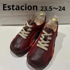 【極美品】エスタシオン M 本革パッチワーク コンフォート カラフル