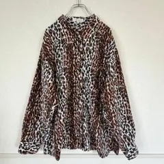 MOUSSY　マウジー　ヒョウ柄　長袖　シャツ　ブラウス　レディース　Fサイズのサムネイル