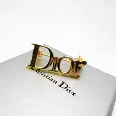 3090-1 保存箱付き✨Dior　ブローチ　CD　ロゴ　希少　刻印