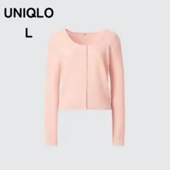 UNIQLO レースラウンドネックショートカーディガン Lのサムネイル