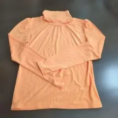 オレンジ色 長袖カットソー 160