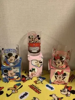 ディズニー　ミッキー ミニー グラスセット 3個