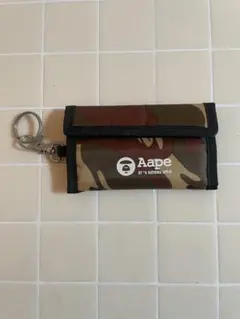Aape 迷彩 コインケース キーホルダー付き