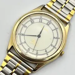 バーバリー 腕時計 ラウンド メンズクオーツ コンビ ホースロゴ ゴールド