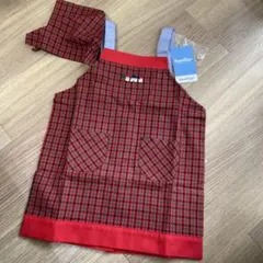 familiar エプロン Sサイズ チェック柄