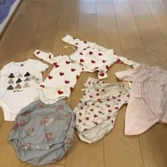 PETIT BATEAU ベビー肌着 ロンパース 6点セットのサムネイル