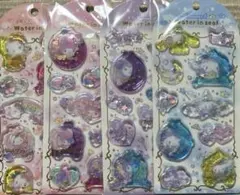 サンリオ　ウォーターインシール　キティ　マイメロ　クロミ　シナモロール　4点