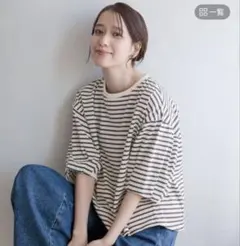 スタディオクリップ USAコットンパフスリーブTシャツ　Mのサムネイル