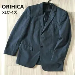 ORIHICA テーラードジャケット ビジネススーツ 薄ストライプ グレイ XLのサムネイル