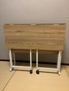 木目調 折りたたみパソコンデスク