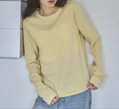 【新品未使用】feepur ベーシックシアーロンTee イエロー M