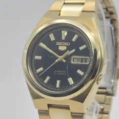 稼働 SEIKO5 ゴールド 自動巻き 裏スケ デイデイト 7S26-02S0のサムネイル