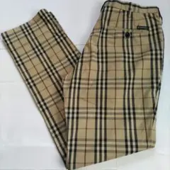 BURBERRY BLACK LABEL ノバチェックパンツ綿 スラックス 79
