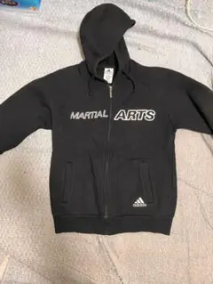 adidas MARTIAL ARTS ジップパーカー 裏起毛 ブラック（L）