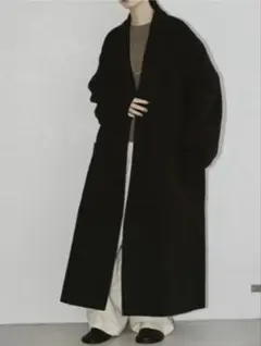 【TODAYFUL】ウールオーバーコート ブラック