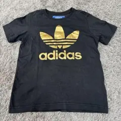 adidasアディダスオリジナルブラックTシャツ140cm