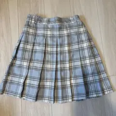 グローバルワーク　チェック柄プリーツスカート