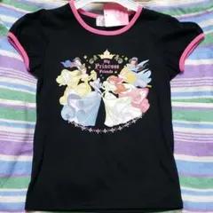 黒 140 ディズニープリンセス Tシャツ
