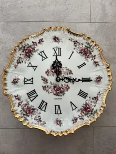 ⚫︎メンテ済み品⚫︎ ヴィンテージ レトロ シチズン 陶器クロック 掛け時計　皿 昭和レトロ】【未使用品】シチズン 陶器製 お皿型 壁掛け時計 ウォール