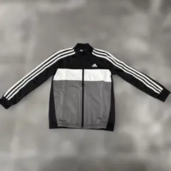 adidas フルジップジャージ 黒 グレー⭐︎上着のみ⭐︎
