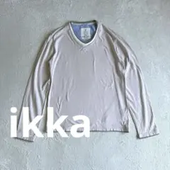 ikka 長袖カットソー ライトピンク Vネック Lサイズのサムネイル