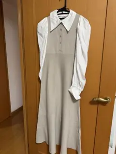 MERCURYDUO パワショルニットドッキングワンピース