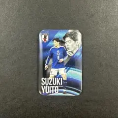 サッカー日本代表　鈴木唯人　長方形缶バッジ