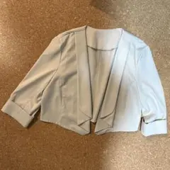 水色 ノーカラー ジャケット Mサイズ