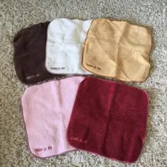 コムサイズム タオルハンカチ5枚