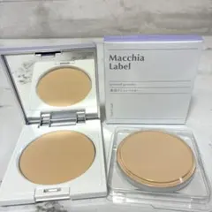 新品未使用　マキアレイベル　薬用プレストパウダー　本体　レフィル　セットのサムネイル