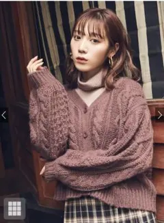 ニットカーディガン モカ