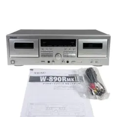 TEAC カセットデッキ ダブルオートリバース シルバー W-890R-S - メルカリ