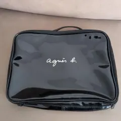 agnès b. ブラック ポーチ