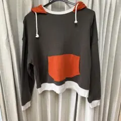 BEAMS BOY パーカー 後付け　クレイジーパターン　レディース　古着のサムネイル