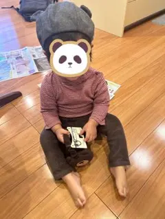 Polo 耳付きベレー帽 グレー 子供用