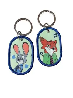 ディズニー　ズートピア　ジュディホップス　ニックワイルド　タグキーホルダー
