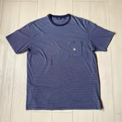 Brooks Brothers ボーダーTシャツ ポケットT ネイビー Mのサムネイル