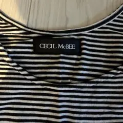 CECIL Mc BEE 細ボーダータンクトップ