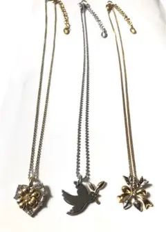 Plus Vendome ネックレス 3点セット シルバー ゴールド