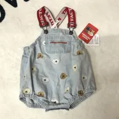 PETIT FACTORY デニム サロペット ロンパース 70のサムネイル