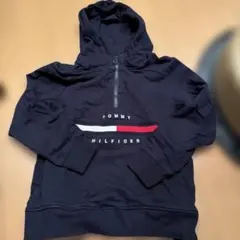 TOMMY HILFIGER ネイビー ジップアップパーカー