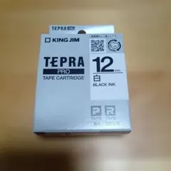 KING JIM テプラPRO テープカートリッジ SS12K 12mm 白