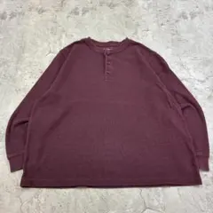 お*ね様 L.L.Bean　ヘンリーネック　サーマル　ロンT　XL　ブラウン系
